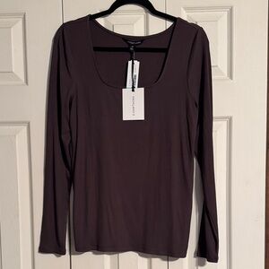 41 Hawthorn Women's Long Sleeve Top in Deep Brown